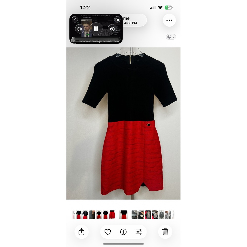 NWT Ted Baker Colorblock Multicolored Sheath Women's Mini Dress Sz 1 - Picture 4 of 13